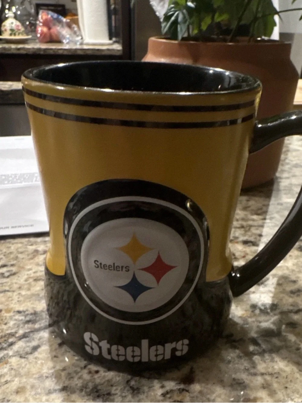 Pittsburgh Steelers Yellow & Black Ceramic Coffee Mug